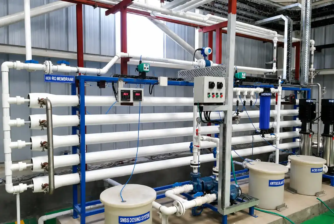 Commissioned industrial RO water system