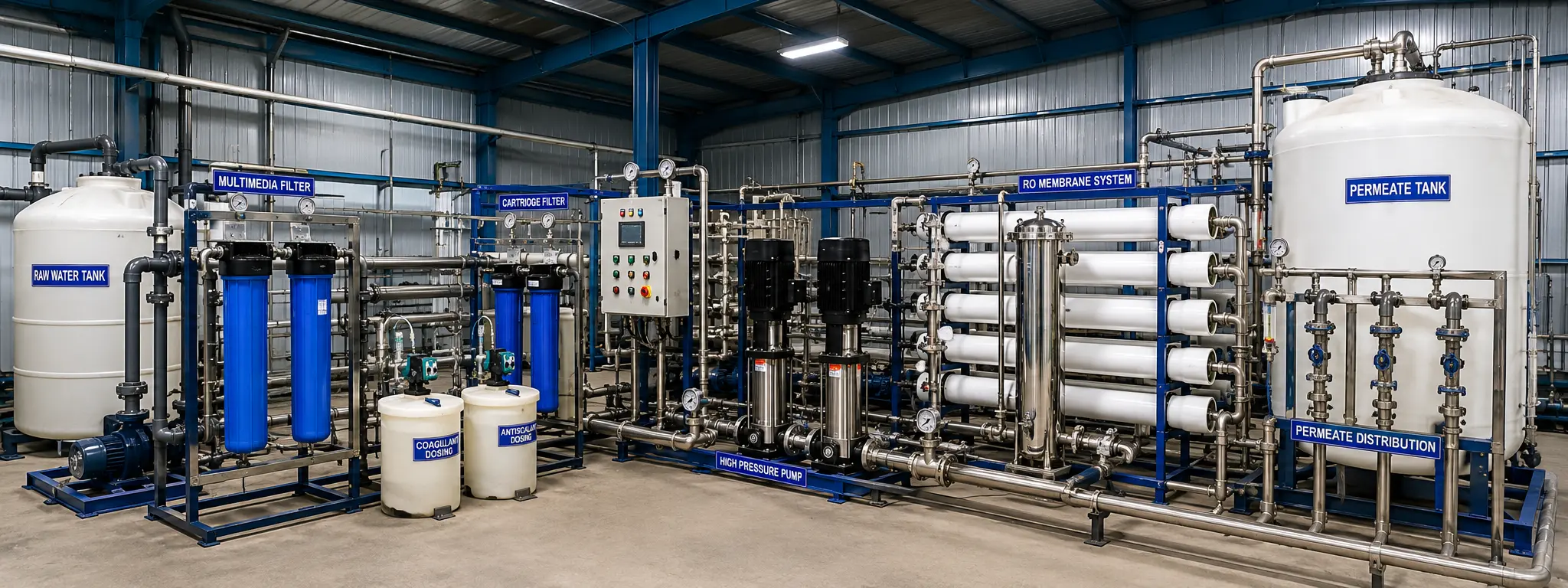 Industrial Desalination Plant System