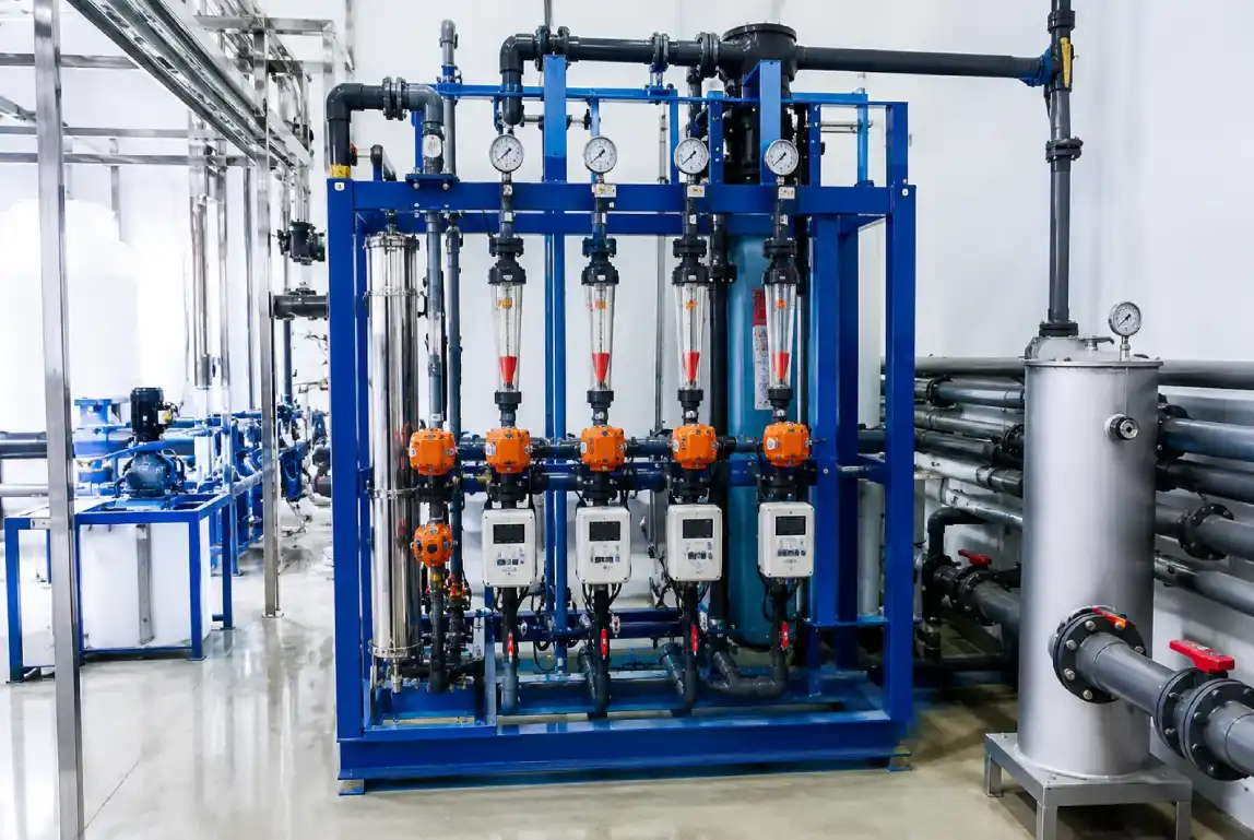 Online TDS, pressure, and flow monitoring panel
